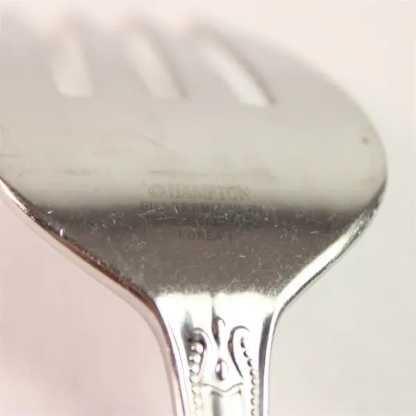 Lot of 2 Hampton Silversmiths Lauren Pattern 18/10 SS Serving Forks 8.75" Rare