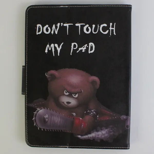 Tablet/i-Pad Protective Carrying Case, Chainsaw Bear Motif