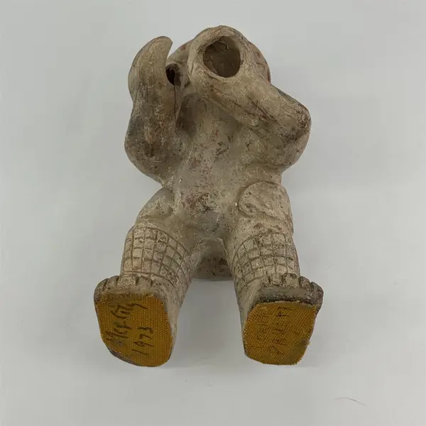 Vintage 1973 Terra Cotta Pre Columbian Style Nayarit Warrior Effigy Mexico 13"