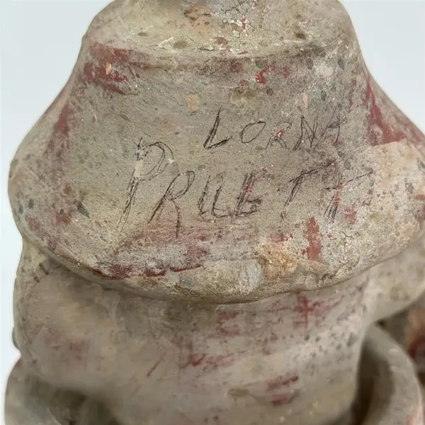 Vintage 1973 Terra Cotta Pre Columbian Style Nayarit Warrior Effigy Mexico 13"