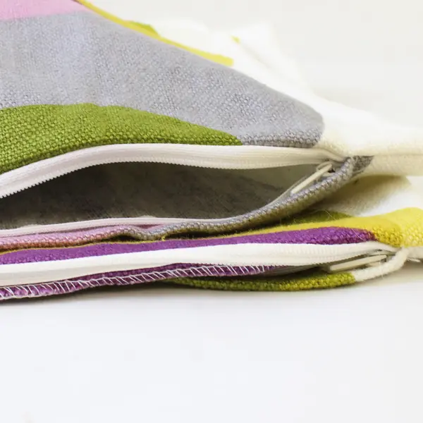 Set of 2 Ikea Malin Figur Multicolor Throw Pillow Covers 20" x 20"