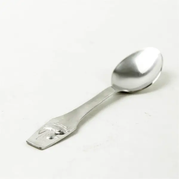 Vintage Children's Silverplate Spoon Duck Handle Collectible 5.75"