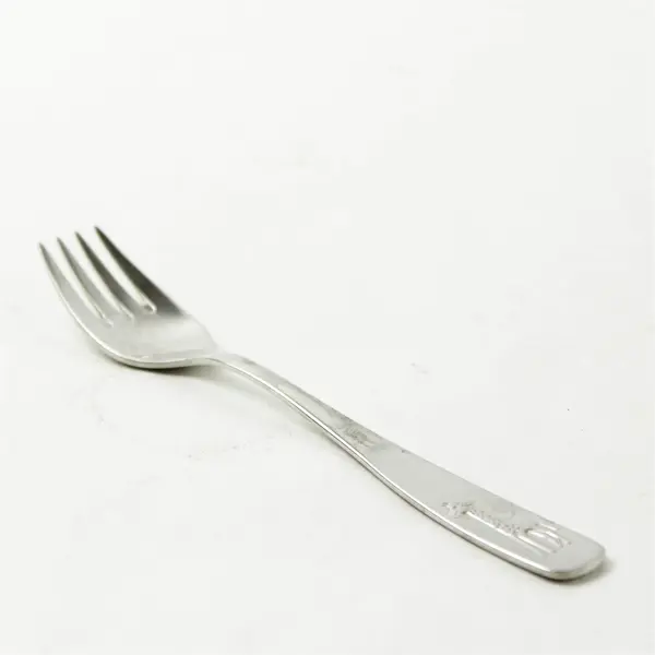 Set of 2 Stainless Steel Baby Forks Giraffe Handles Infant Feeding