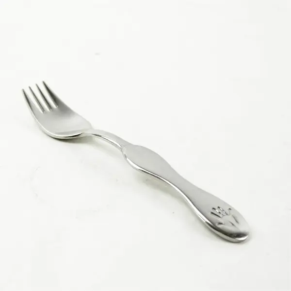 Set of 2 Children's Forks Hand on Handles Toddler Utensils