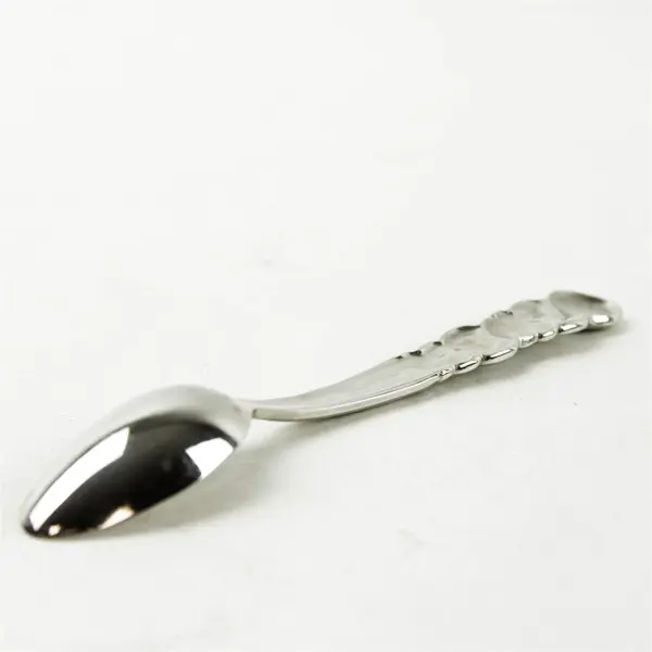 Set of 2 Vintage Birthday Bear Baby Spoons Collectible Flatware