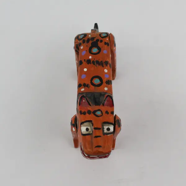 Hand Carved Alebrije Style  Lion Figurine 4.5"