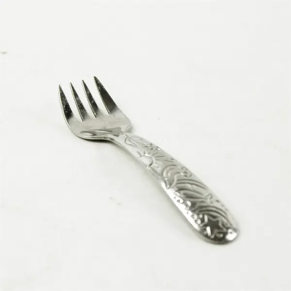 Vintage Baby Fork with Duck Motif 4.5in Collectible Nursery Utensil