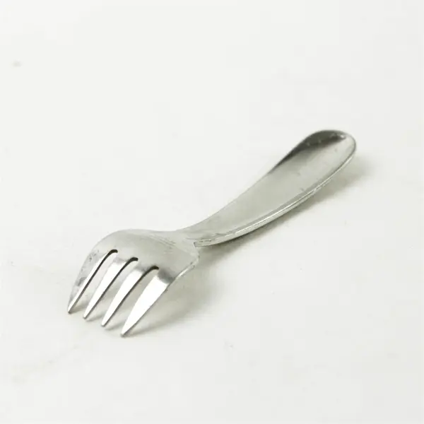 Vintage Baby Fork with Duck Motif 4.5in Collectible Nursery Utensil