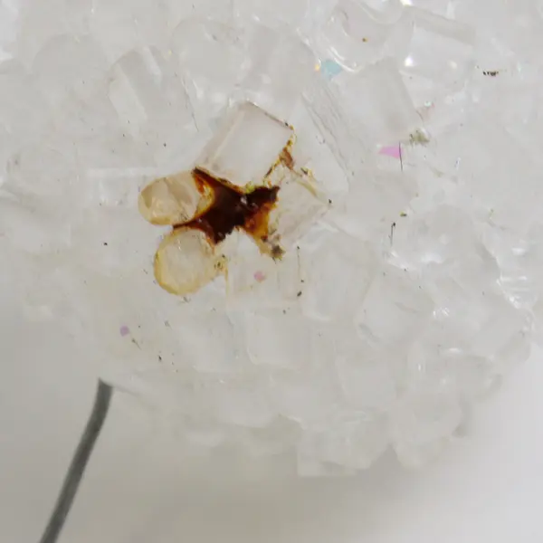 Lot of 29 Christmas Hanging Ornaments Retro-Style White Snowballs Round