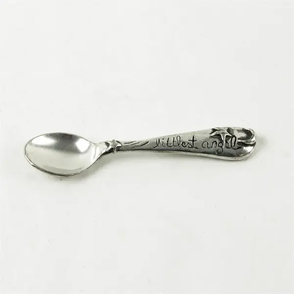 Pewter Baby Spoon Littlest Angel Metal Morphosis Collectible