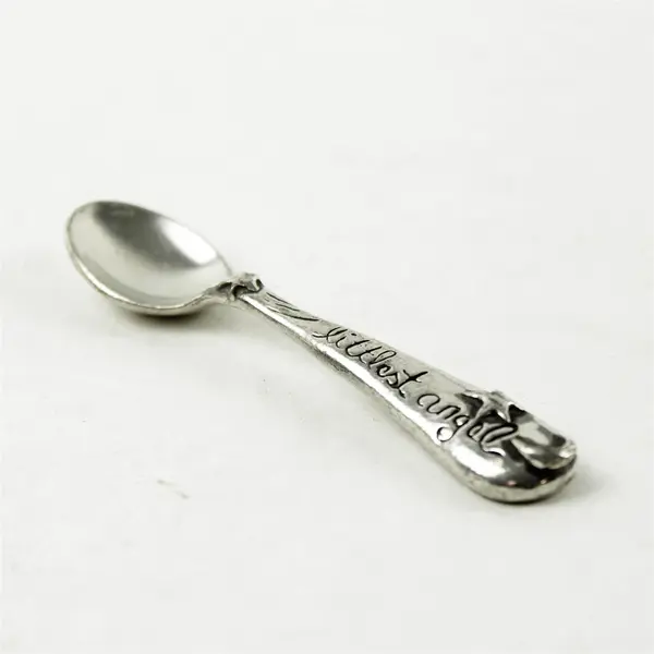 Pewter Baby Spoon Littlest Angel Metal Morphosis Collectible