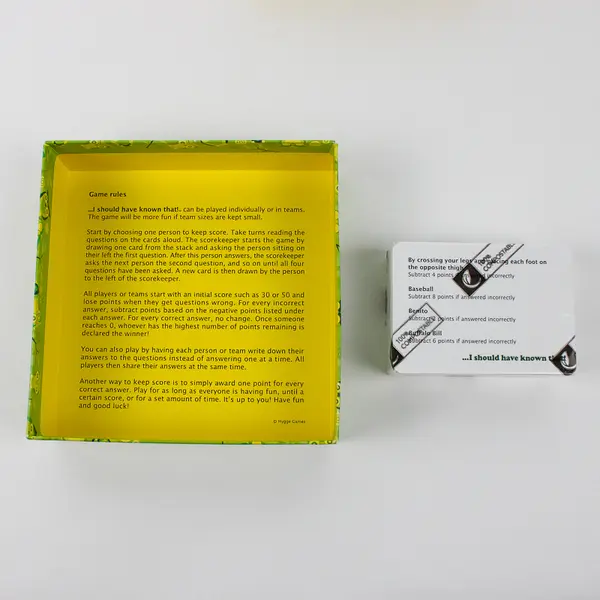 Hygge Games I Should Have Known That! Trivia Game