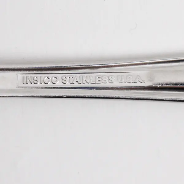 Lot of 2 Insico New Dawn Pattern Stainless Serving Forks 9" HTF