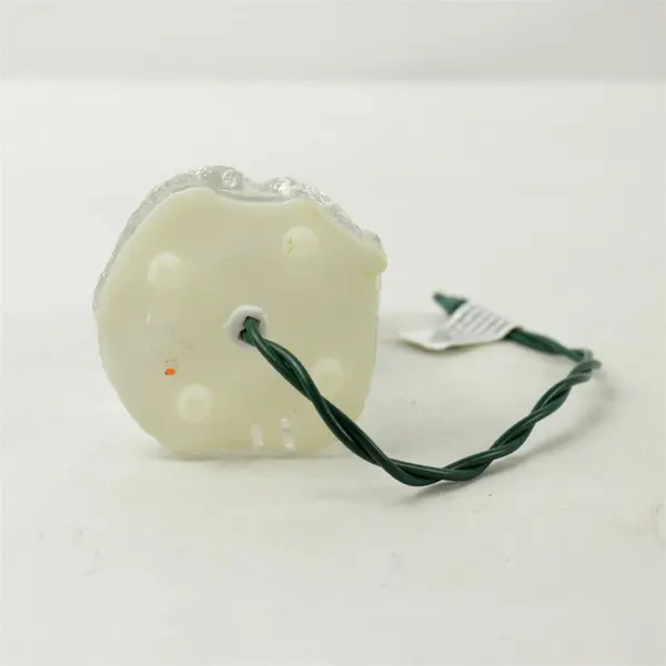 Vintage Santa Acrylic Tree Topper Clear Plastic Retro 5.5" Collectible