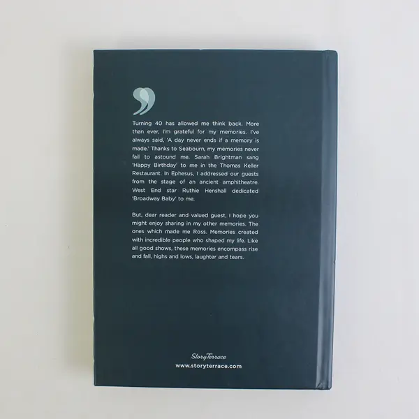 A Day Never Ends if a Memory is Made, Ross Roberts HC Book 2023