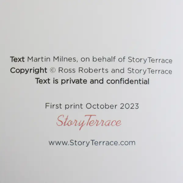 A Day Never Ends if a Memory is Made, Ross Roberts HC Book 2023