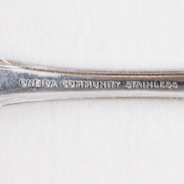 Lot Of 2 Oneida Silver Brahms Pattern SS Medium Serving Forks 8.5" Rare