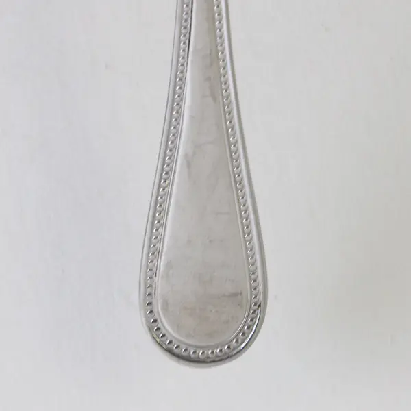 Wallace Silver Hotel Pattern Beaded Edge 18/10 SS Serving Fork 8.75" Rare HTF