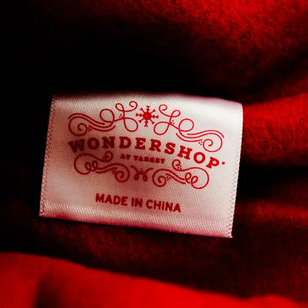 Lot of 2 Knitted-Look Holiday Stockings Red/Green & Red/White 8.5in