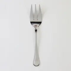 Wallace Silver Royal Thread Pattern 18/10 SS Solid Serving Fork 8.75" Rare Item