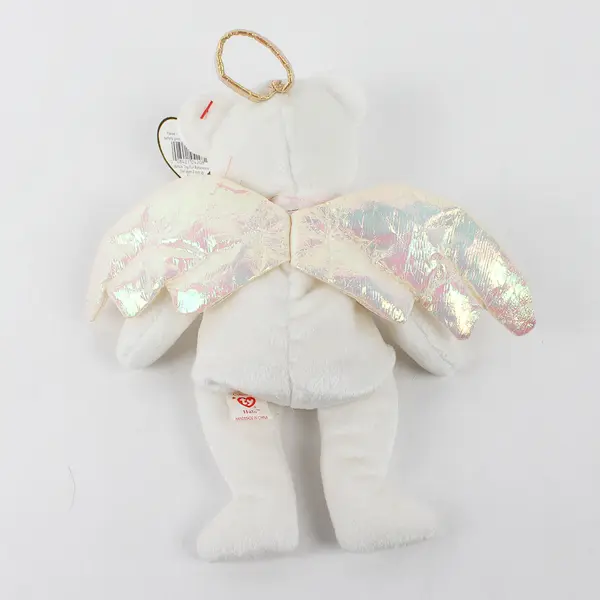TY Beanie Babies Halo 1998 White Bear With Wings & Halo With Tag Plush Toy