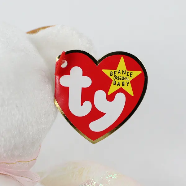 TY Beanie Babies Halo 1998 White Bear With Wings & Halo With Tag Plush Toy