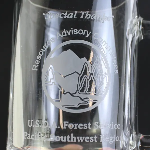 USDA Forest Service Pacific Southwest Region Clear Glass Mug