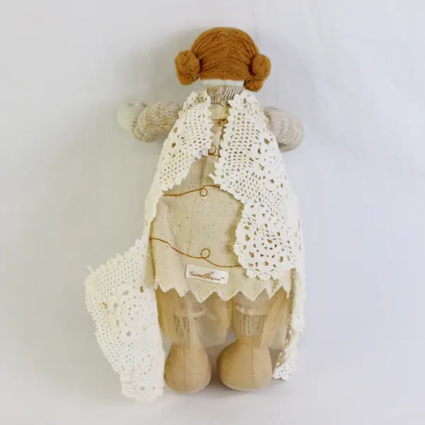 Sweet Home Primitive Country Wire Body Rag Doll 12" FLAWED