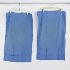 Lot Of 2 J. P. Stevens & Co Solid Blue Color Matching Pillowcases 20" x 32.5"