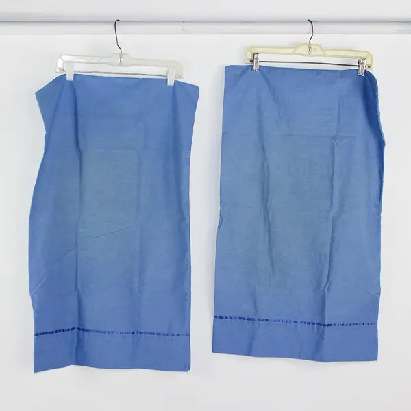 Lot Of 2 J. P. Stevens & Co Solid Blue Color Matching Pillowcases 20" x 32.5"