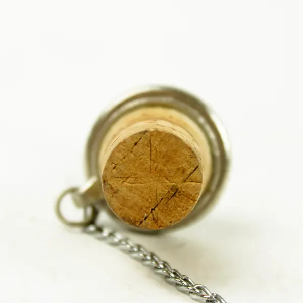 Vintage Golf Wine Bottle Stopper w/ Chain Barware Collectible