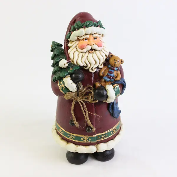 Christmas Holiday Santa Decorative Figurine 9"