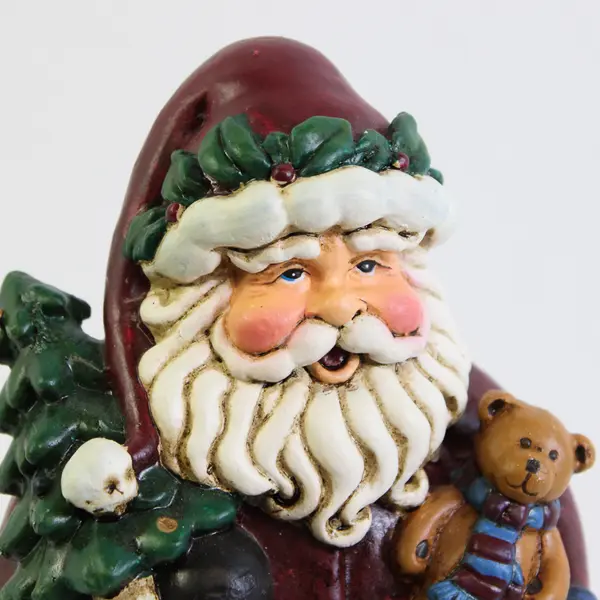 Christmas Holiday Santa Decorative Figurine 9"