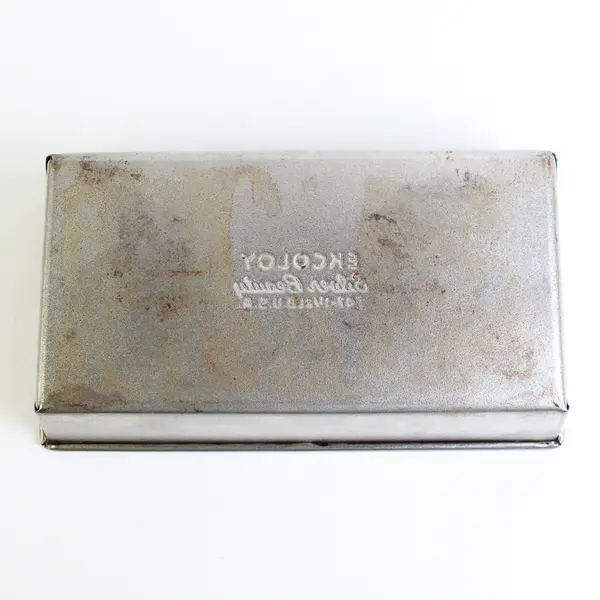Vintage Ekcoloy Silver Beauty 9" Loaf Pan Collectible Bakeware