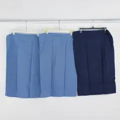 Lot Of 3 Assorted Brands Dark & Light Blue Pillowcases