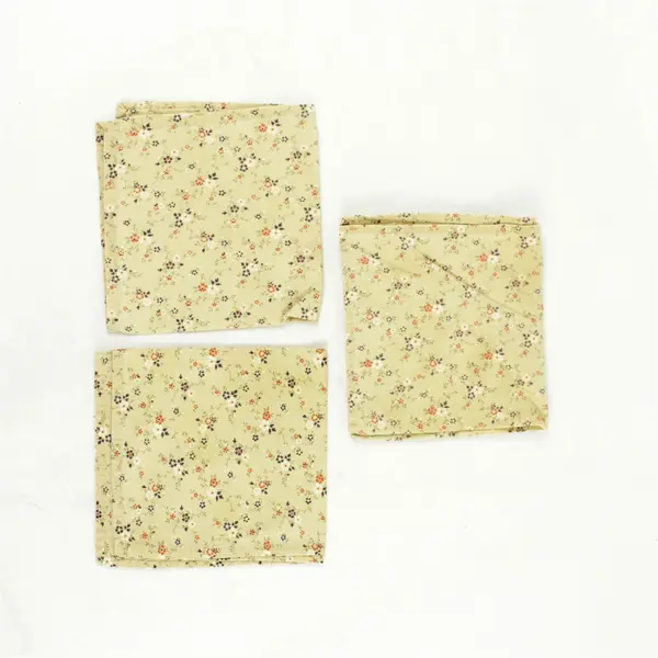 Lot of 3 Vintage Handkerchiefs 13" x 11.5"