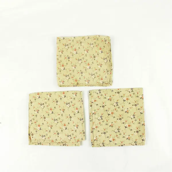 Lot of 3 Vintage Handkerchiefs 13" x 11.5"