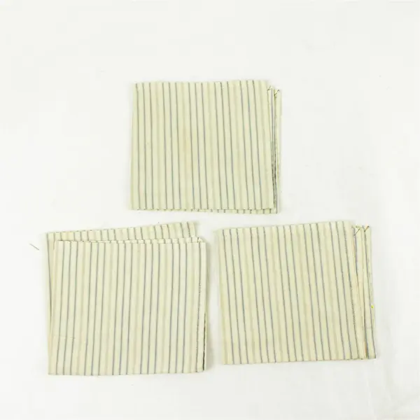 Lot of 3 Vintage Handkerchiefs 13.5x12 