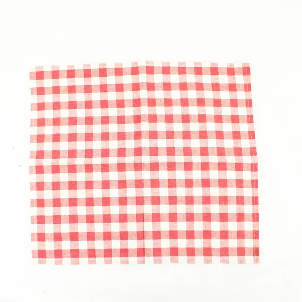 Lot of 3 Linen Napkins 13.5x15 in Red/White Checkered