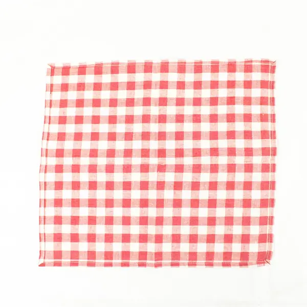 Lot of 3 Linen Napkins 13.5x15 in Red/White Checkered
