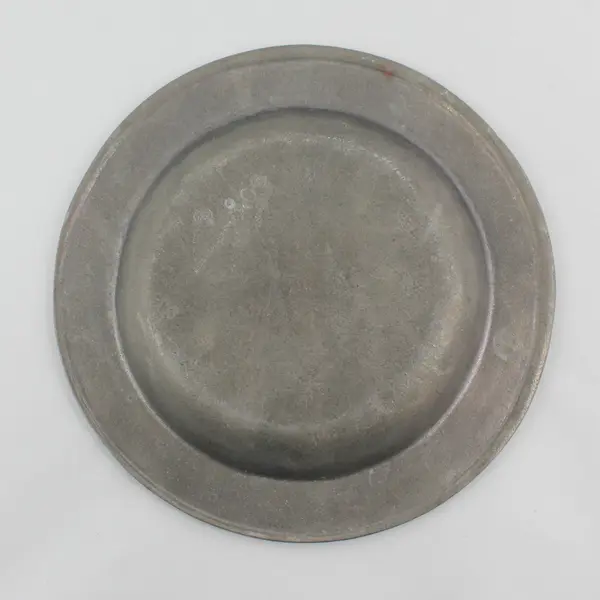 Vintage WILTON COLUMBIA 9.5" Pewter Health, Love, Wealth And Time Plate