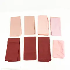 Lot of 8 Mixed Linen Napkins - Dining Table, Machine Washable