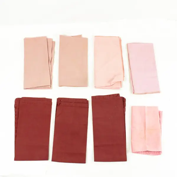 Lot of 8 Mixed Linen Napkins - Dining Table, Machine Washable