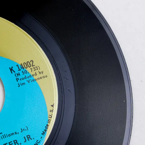 Luke The Drifter JR. (Hank Jr.) 45 rpm Record I Was With Red Foley / On Trial