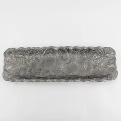 1990 Arthur Court Aluminum Bunny Rabbit Oblong Serving Tray Platter Easter 19x6