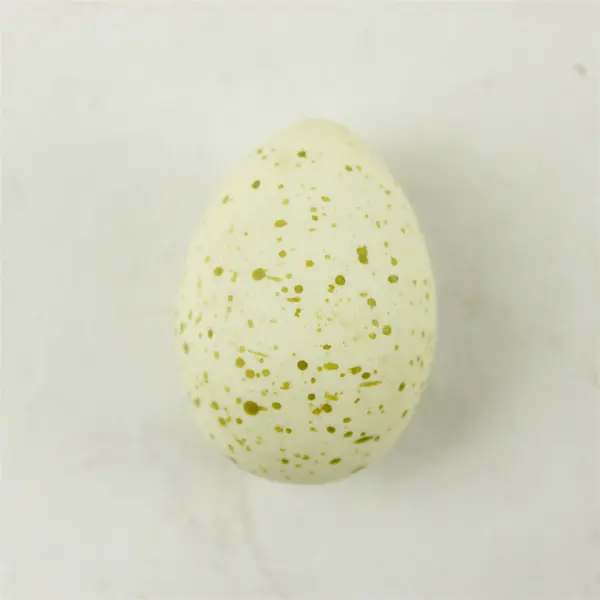 Speckled Yellow Egg-Shaped Mineral Rock Specimen Collectible