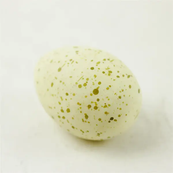 Speckled Yellow Egg-Shaped Mineral Rock Specimen Collectible