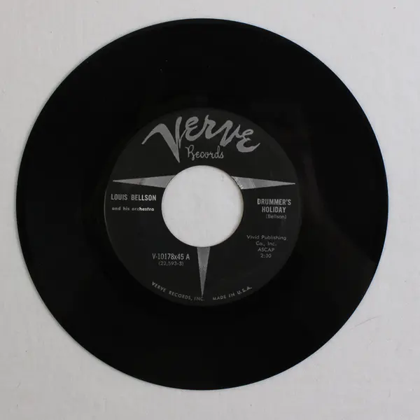 Louis Bellson: Drummer's Holiday / Lulu's Back in Town Verve 7" Single 45 RPM