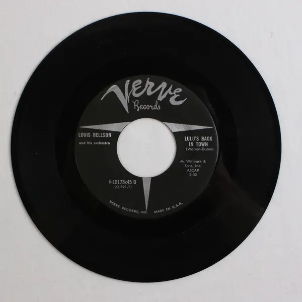 Louis Bellson: Drummer's Holiday / Lulu's Back in Town Verve 7" Single 45 RPM