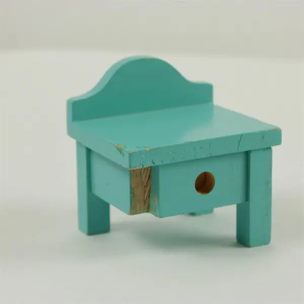 Lot of 8 Wooden Dollhouse Furniture Miniatures Accessories